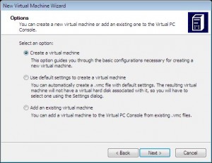 Virtual PC 2007 - операционная система на виртуальной машине