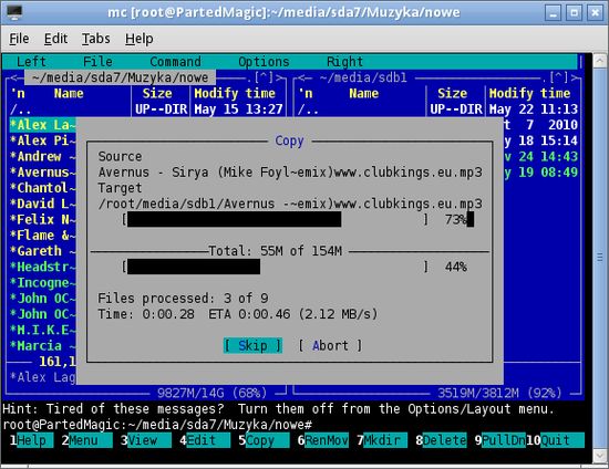 Parted Magic: файловые операции на разделах Windows