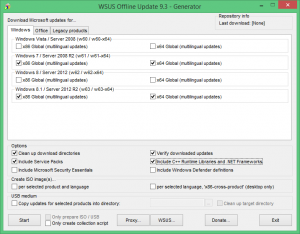 Обновление системы с помощью Центра обновления Windows и WSUS Offline Update