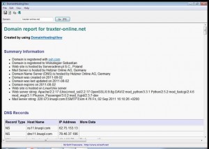 Просмотр информации о домене - Whois, DNS и хостинг