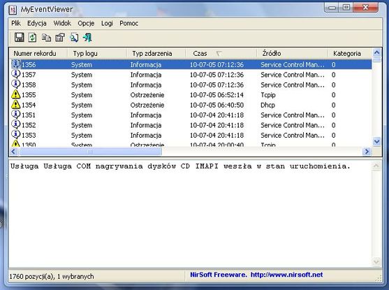 Просмотр логов в Event Viewer