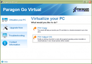 Преобразование физических машин в виртуальные машины, часть 2 - Paragon Go Virtual