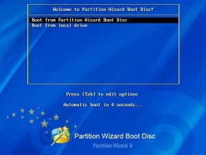 Partition Wizard Bootable CD - редактирование разделов с LiveCD