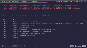 Plop Boot Manager - менеджер загрузки системы