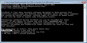 TestDisk / PhotoRec: восстановление данных