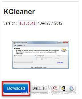 KCleaner ещё одна программа для чистки системы