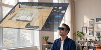 Acer salta no anel de vidro inteligente